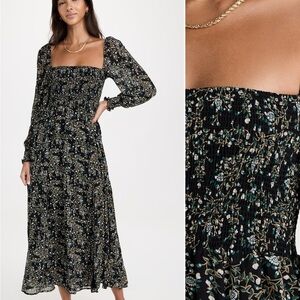 Floral Long Sleeve Maxi Dress Size L